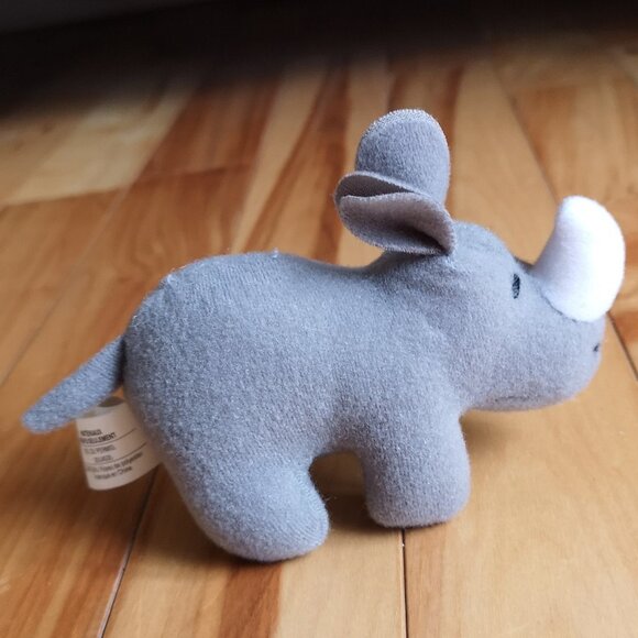 VINTAGE 1997 McDonald's Animal Pals Rhino Small Plush - Picture 3 of 3